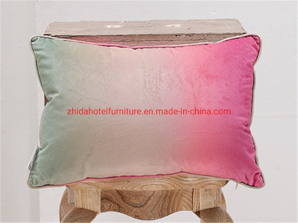 Wholesale Custom Hotel Lobby Stuffed Plush Pillow Soft Back Cushion